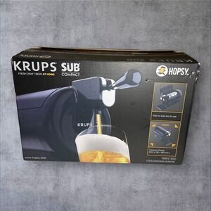 KRUPS Hopsy SUB Draft Beer Dispenser 67oz Black - VB641850 Perfect Condition.
